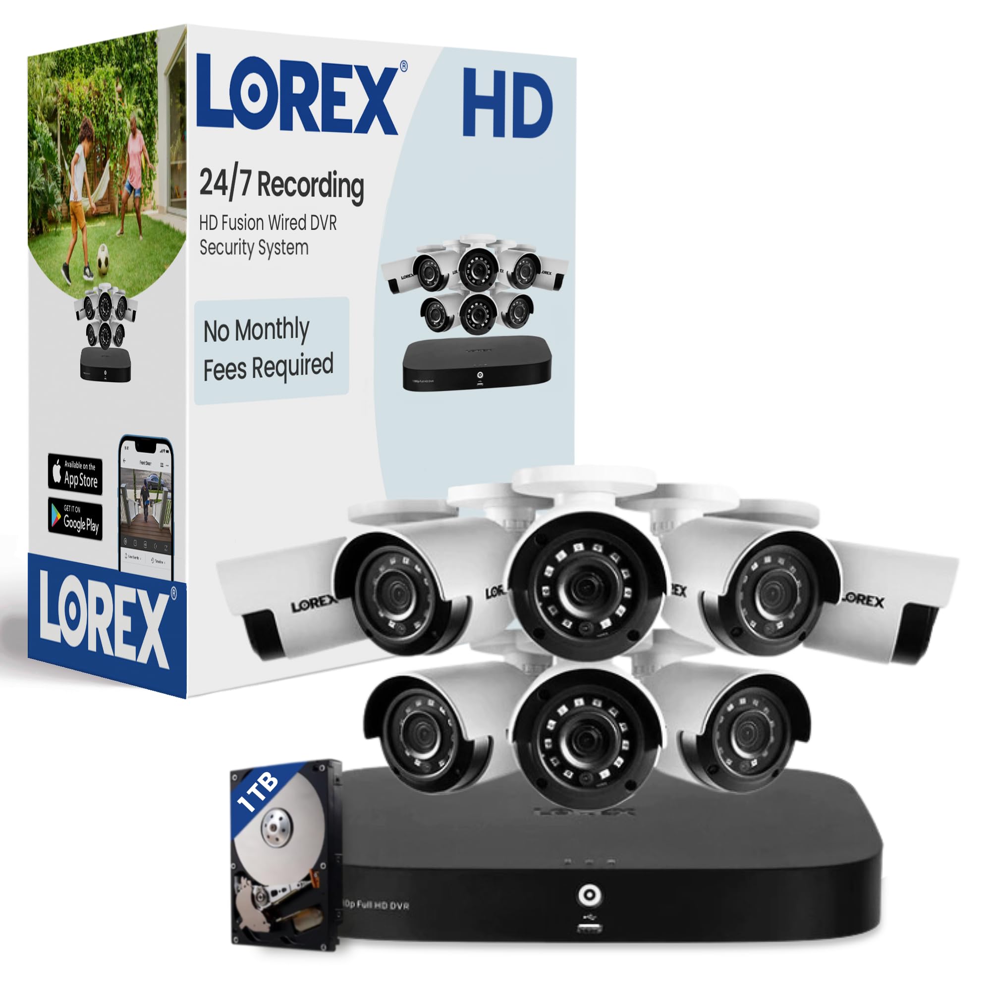 Amazon.com : Lorex Fusion HD Security Camera System w/ 1TB DVR – 8